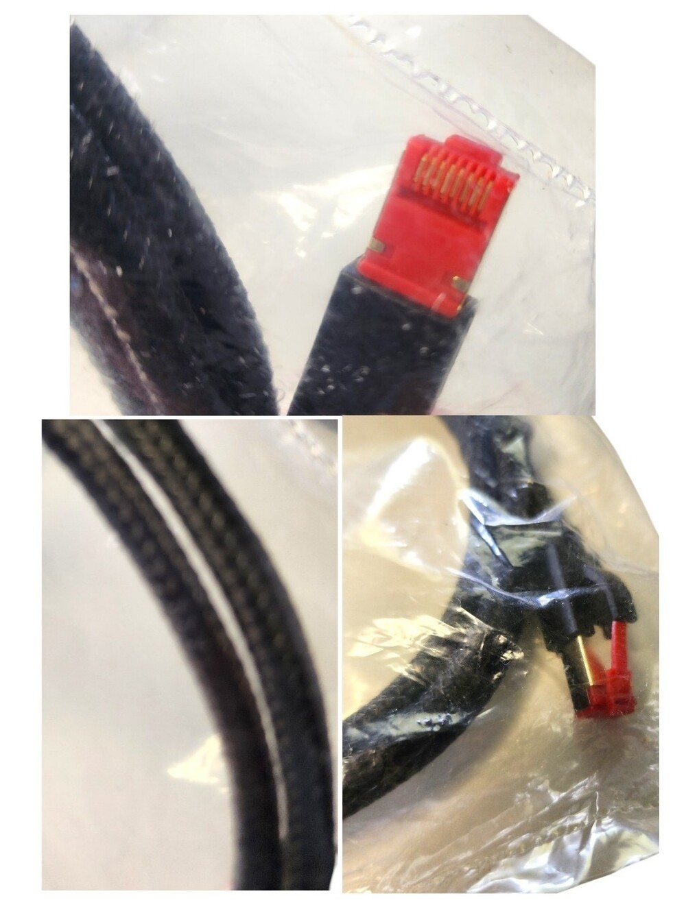 braided RJ45 Ethernet patch cable - Picture 2 of 2